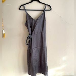 elsa esturgie grey wrap dress